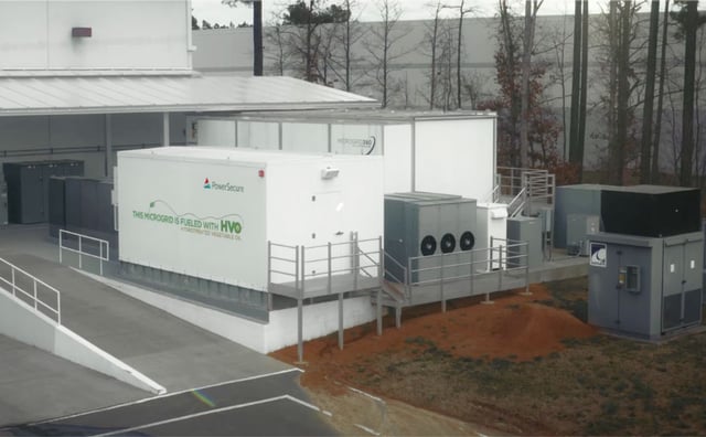 HVO Microgrid at the PowerSecure Campus
