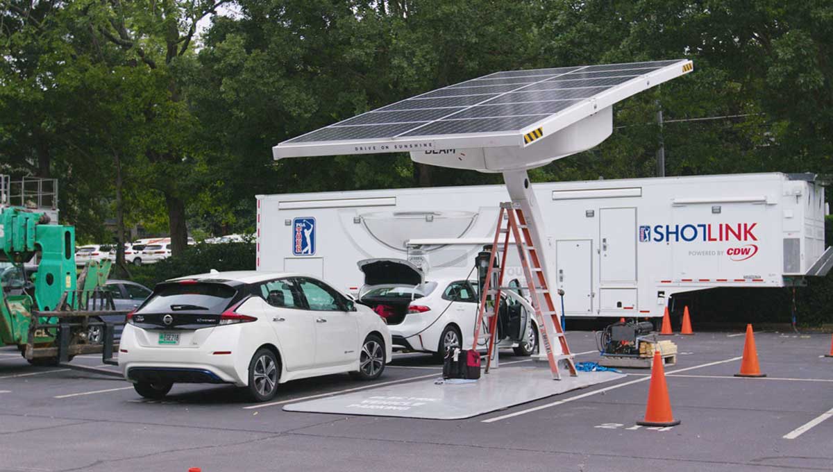 Net Zero emissions PGA Tour renewable fuel microgrid